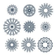Mandalas collection Round Ornament Pattern