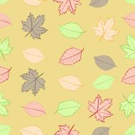 Seamless autumn leaves N3