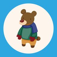 animal winter cartoon theme elements N7