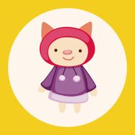 animal winter cartoon theme elements N8