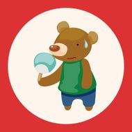 animal summer cartoon theme elements N16