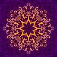 Abstract vector floral ornamental background Vector illustration