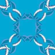 Repeating Abstract Seashell Pattern