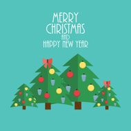 Abstract Christmas and New Year Background Vector Illustration N34