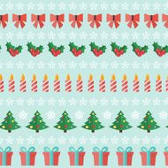 Abstract Christmas and New Year Seamles Pattern Background Vect