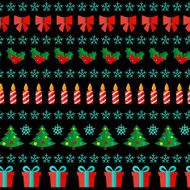 Abstract Christmas and New Year Seamles Pattern Background Vect N2