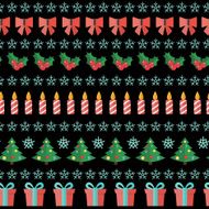 Abstract Christmas and New Year Seamles Pattern Background Vect N3