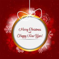 Abstract Christmas and New Year Background Vector Illustration N68