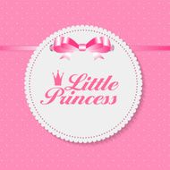 Little Princess Background Vector Illustration