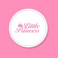Little Princess Background Vector Illustration N2
