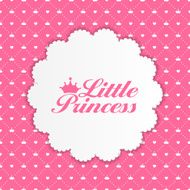 Little Princess Background Vector Illustration N3