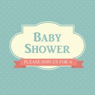 Baby Shower Invitation Vector Illustration N5