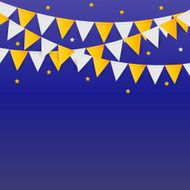 Party Background with Flags Vector Illustration N2