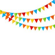 Party Background with Flags Vector Illustration N5