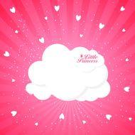Little Princess Background Vector Illustration N7