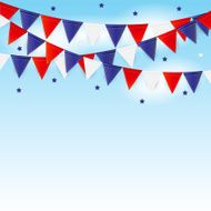 Party Background with Flags Vector Illustration N8