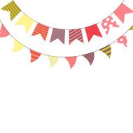 Party Flags Set Vector Illustration N5