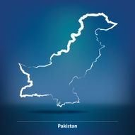 Doodle Map of Pakistan