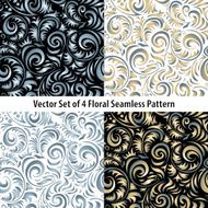 Traditional Russian vector pattern frames set in khokhloma style