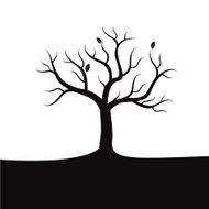 Black vector Tree N4