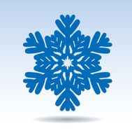 Blue snowflake icon