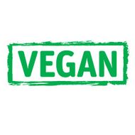 Green vector grunge stamp VEGAN
