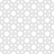 Black and white geometric seamless pattern with weave style