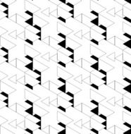 Black and white geometric seamless pattern N31