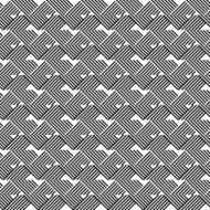 Black and white geometric stripe seamless pattern N7