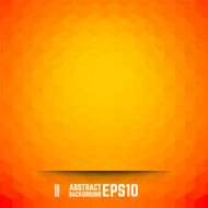 Orange abstract cube background