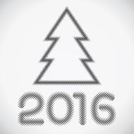 2016 New Year pattern