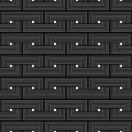 Black and white geometric seamless pattern N46