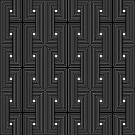 Black and white geometric seamless pattern N56