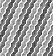 Black and white geometric stripe seamless pattern N15