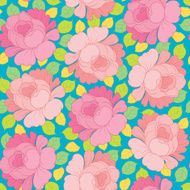 Hand drawing vector floral seamless pattern