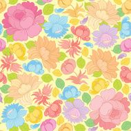 Hand drawing vector floral seamless pattern N3