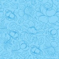 Hand drawing vector floral seamless pattern N5