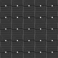 Black and white geometric seamless pattern N70