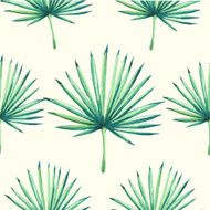 Vector illustration with watercolor leaves N2