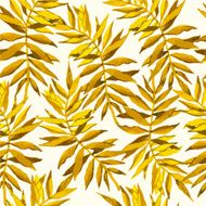 Vector illustration with tropical leaves N6