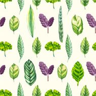 Vector illustration with tropical leaves N7
