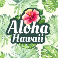 Vector illustration with tropical leaves N11
