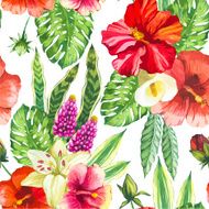 Vector illustration with watercolor flowers N11