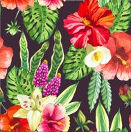 Vector illustration with watercolor flowers N21