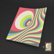 A4 Business Blank Abstract Striped Background Optical Art N5