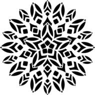 Ornaments Mandala Floral Silhouette N6
