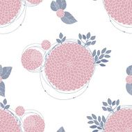 Seamless texture with asters N33