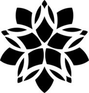 Ornaments Mandala Floral Silhouette N10