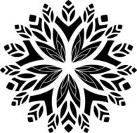 Ornaments Mandala Floral Silhouette N13