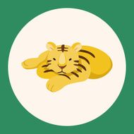 animal tiger cartoon theme elements N8